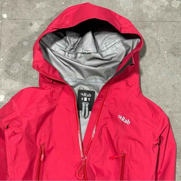 Rab Kangri GTX Gore Tex Technical Rain Jacket Women’s Medium Red Crimson